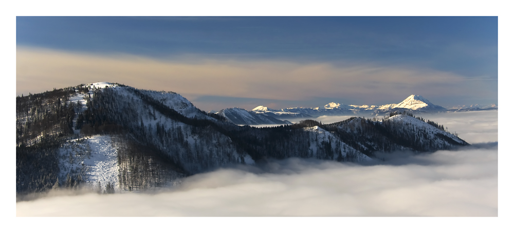 Blick vom Hochstaff zur Reisalpe und Ötscher