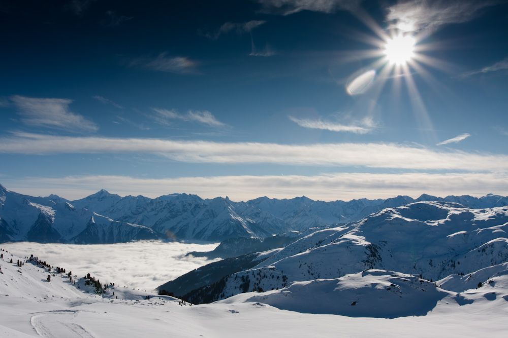 Blick vom Hochzillertal ins Tuxer Tal