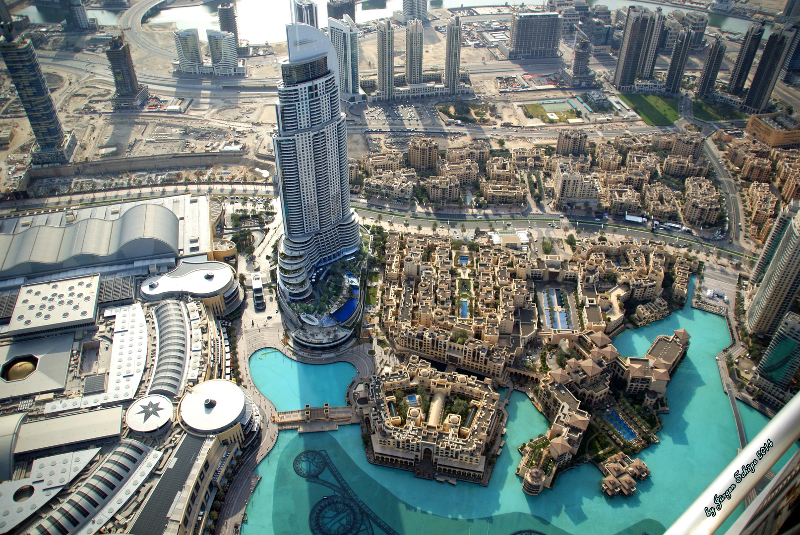 Blick vom höchsten Gebäude der Welt Burj Khalifa