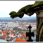 Blick vom höchsten Kirchturm der Welt in Ulm!