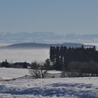 Blick vom Höchsten zum Gehrenberg und den Alpen