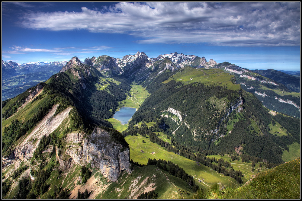 Blick vom Hohen Kasten, 1'795 M.ü.M.