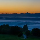 Blick vom Hohen Peißenberg Richtung Chiemgau