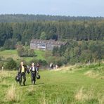 Blick vom Hoherodskopf  Vogelsberg zur Jugendherberge