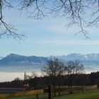 Blick vom Horben mit Nebelmeer und Blick mit Rigi und Alpen