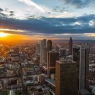 Blick vom HR-Tower auf die Frankfurter Skyline