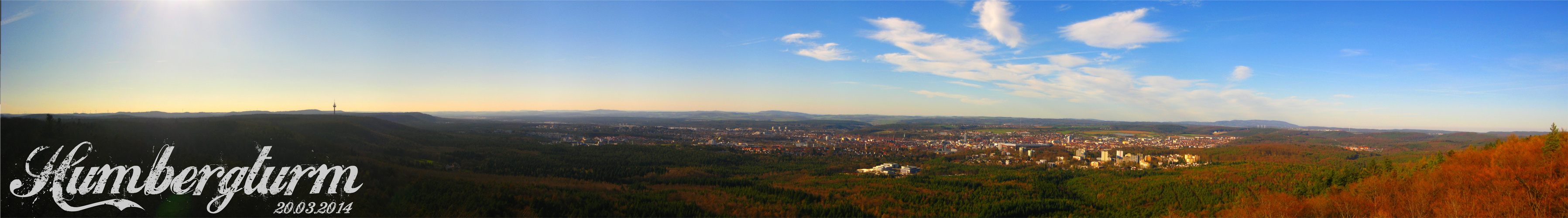 Blick vom Humbergturm auf Kaiserslautern