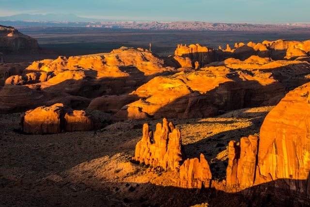 Blick vom Hunt Mesa ins Monument Valley