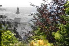 Blick vom Hutberg auf eine Kamenzer Kirche