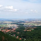 Blick vom Ilsestein ins flache Land