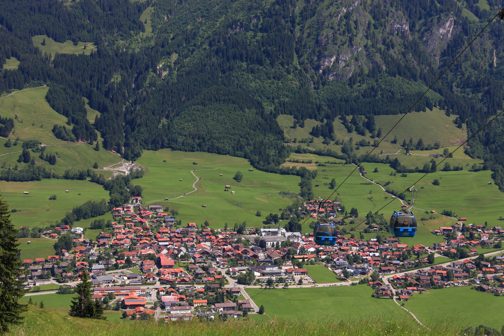 Blick vom Imberger Horn auf Hindelang