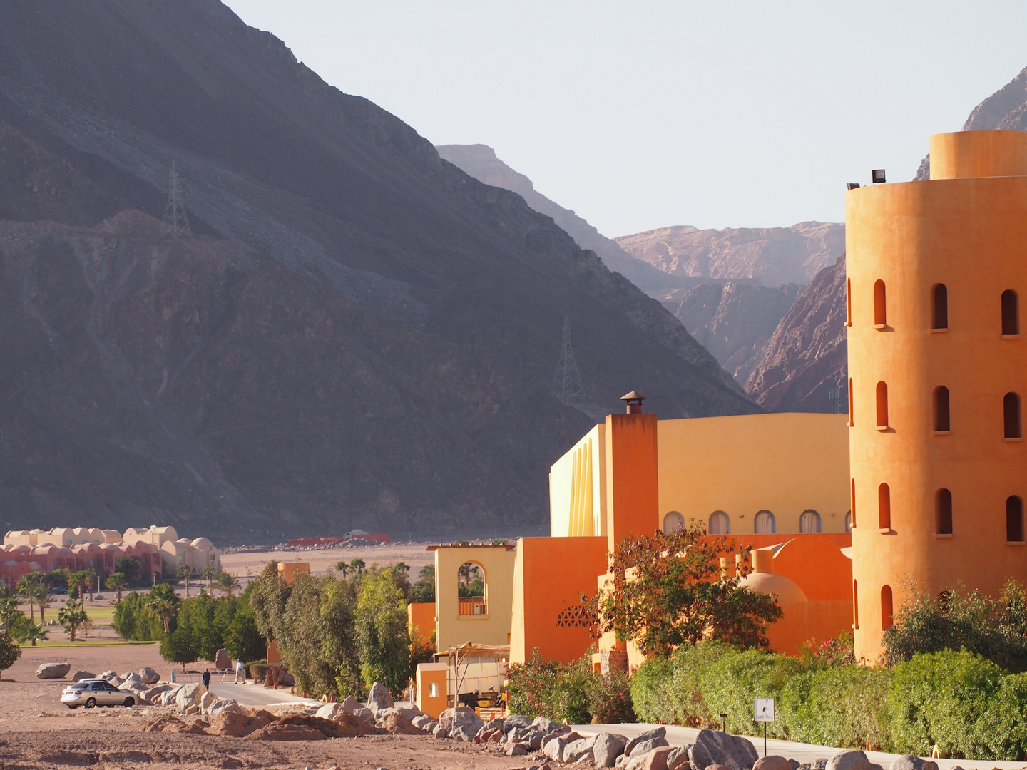 blick vom Interkonti Hotel  in Taba Heights am Golf vom Aquaba ..märz 2013