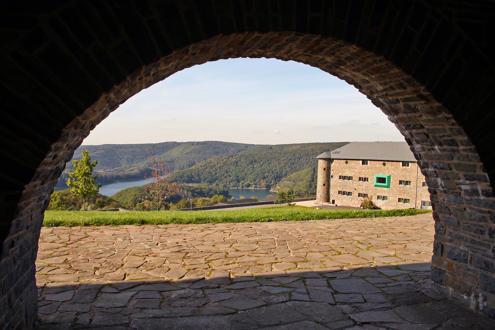 Blick vom IP -Zentrum Vogelsang in der Nordeifel