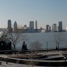 Blick vom Irish Hunger Memorial - Manhattan - nach New Jersey