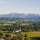 Blick vom Irschenberg im Abendlicht