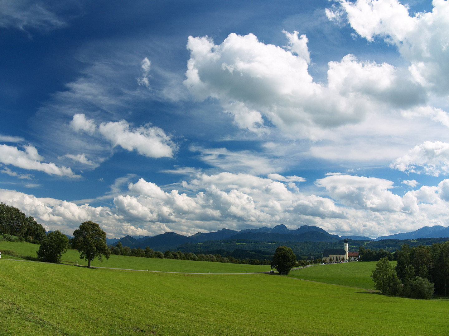 Blick vom Irschenberg zum Wendelstein