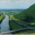 Blick vom Jakobsberg auf die Porta und zum Kaiser-Wilhelm-Denkmal