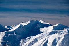 Blick vom Jakobshorn oberhalb von Davos (Schweiz)