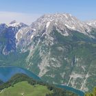 Blick vom Jenner auf Königsee und Watzmann