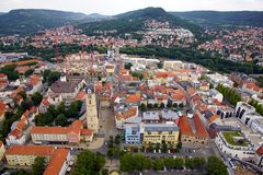 Blick vom JenTower auf das Zentrum von Jena