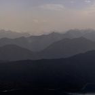 Blick vom Jochberg auf die Karwendelkette