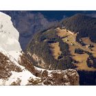 Blick vom Jungfraujoch ins Berner Oberland