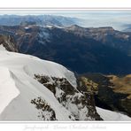 Blick vom Jungfraujoch ins Berner Oberland