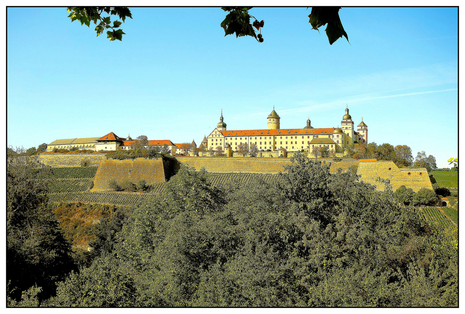 Blick vom Käppele zur Festung