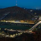 Blick vom Kaiser-Wilhelm-Denkmal Richtung Portakanzel und Fernsehturm