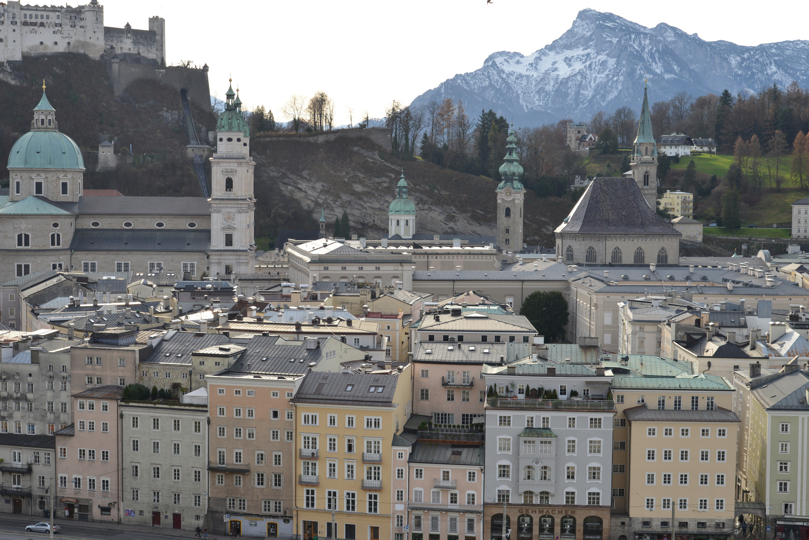 Blick vom Kapuzinerberg...