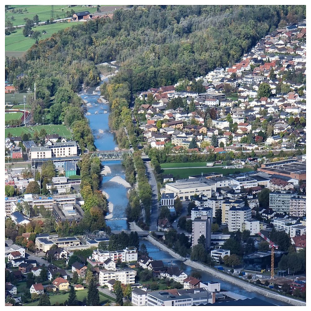 Blick vom Karren auf Dornbirn