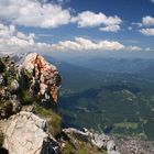 Blick vom Karwendel auf Mittenwald