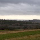 Blick vom Katzenbuckel auf Burg Steinsberg