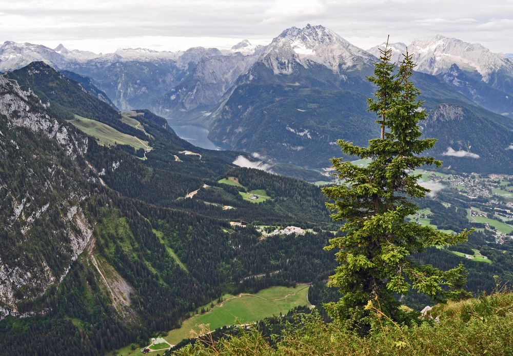 Blick vom Kehlstein auf den Königssee