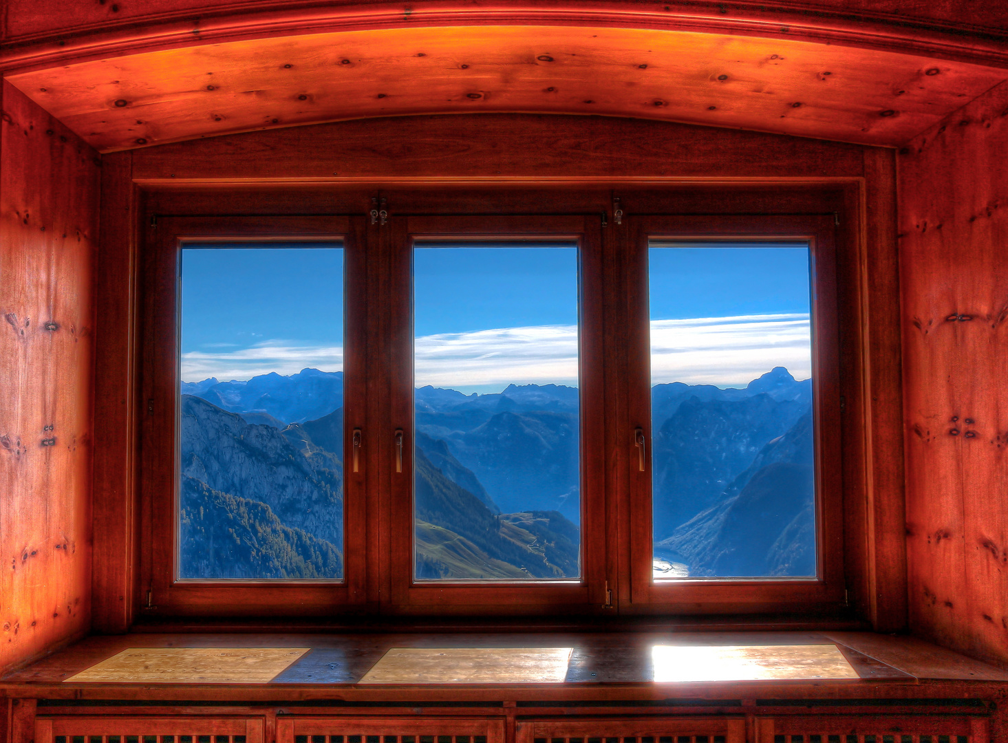  Blick vom Kehlsteinhaus zum Königsee