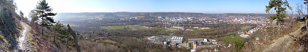 Blick vom Kernberg auf Jena