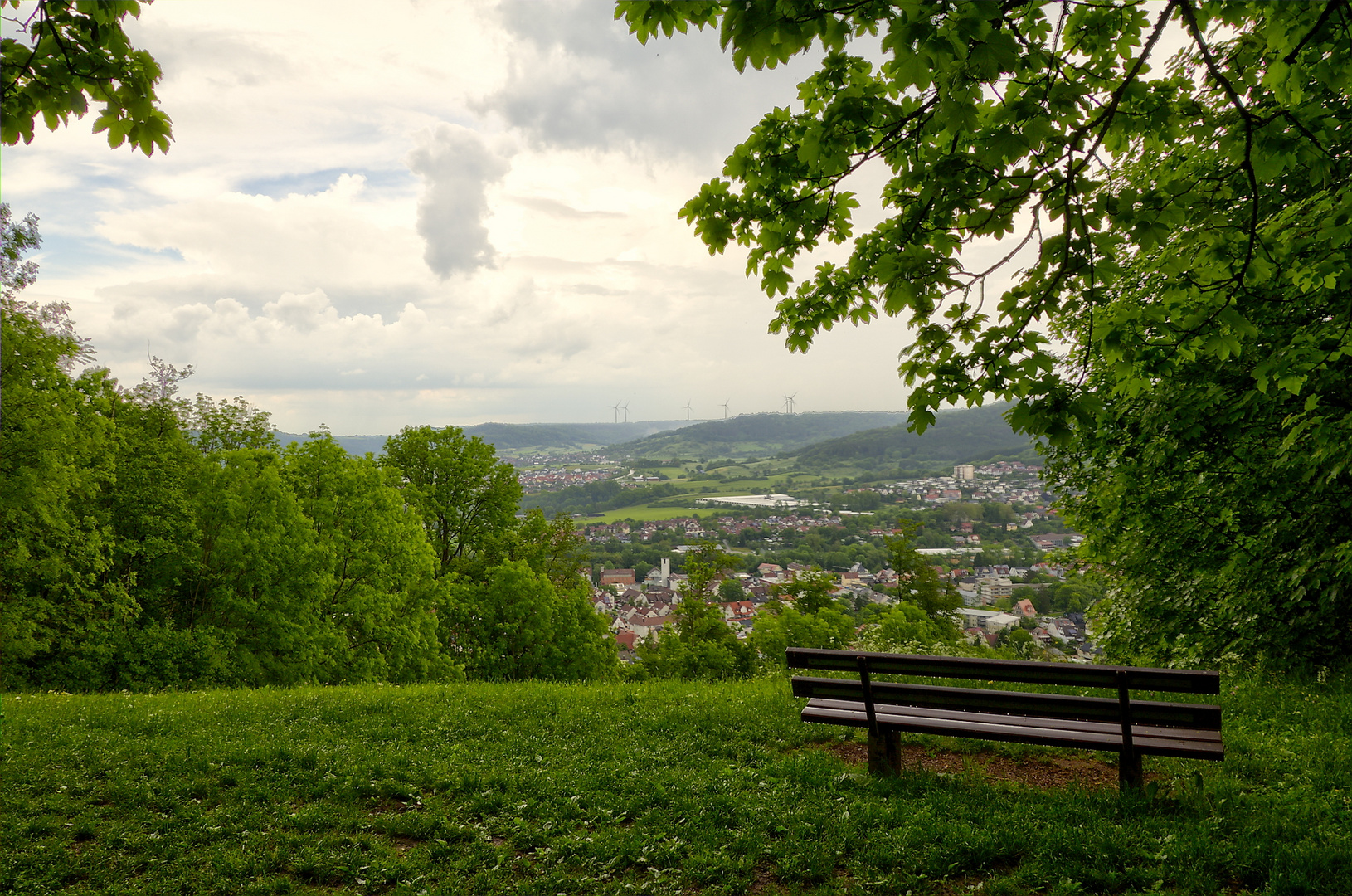 Blick vom Kernerturm auf Gaildorf