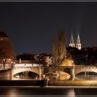 Blick vom Kettensteg auf die Pegnitz