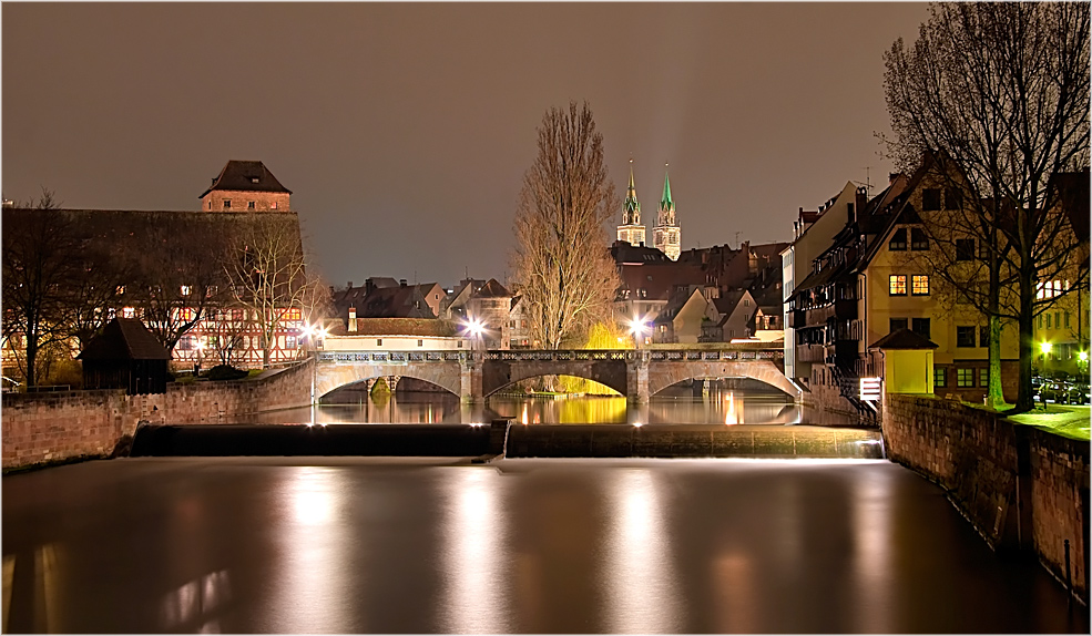 Blick vom Kettensteg zu Nürnberg, Anno 2007