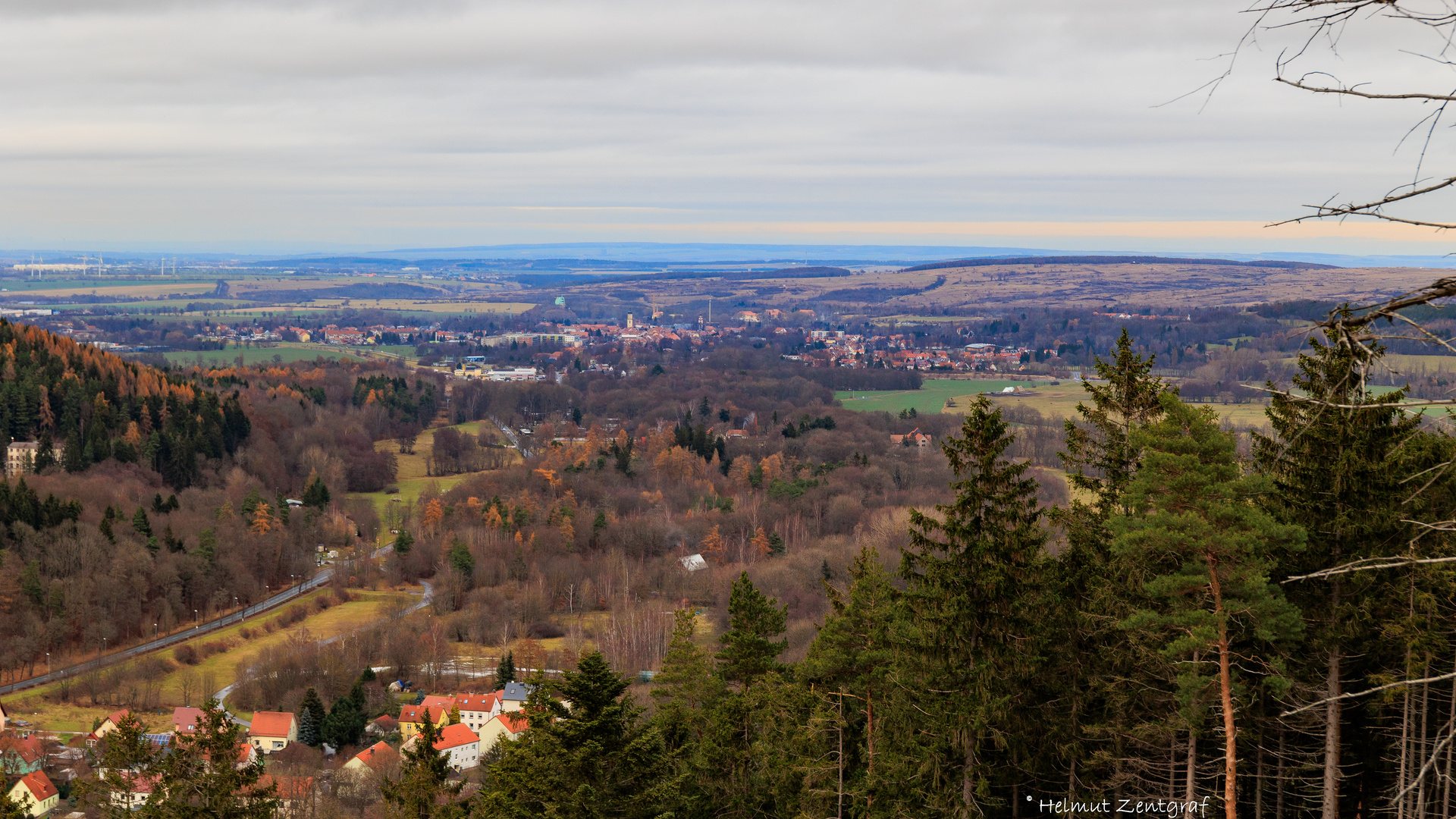 Blick vom Kienberg Richtung Ohrdruf