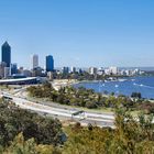 Blick vom Kings Park auf Perth City