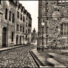 Blick vom Kirchplatz zum Pulverturm