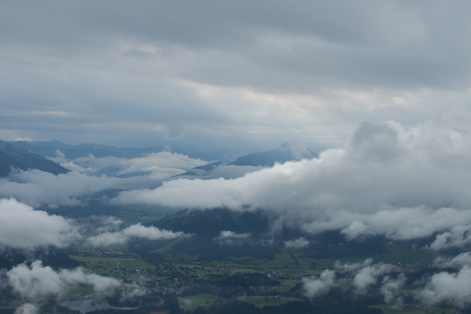 Blick vom Kitzbühler Horn talwärts