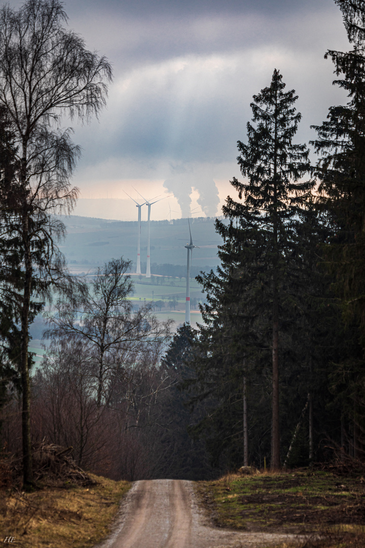 Blick vom Kleinen Deister Richtung Grohnde