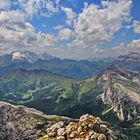 Blick vom Kleinen Lagazui zur Marmolada...