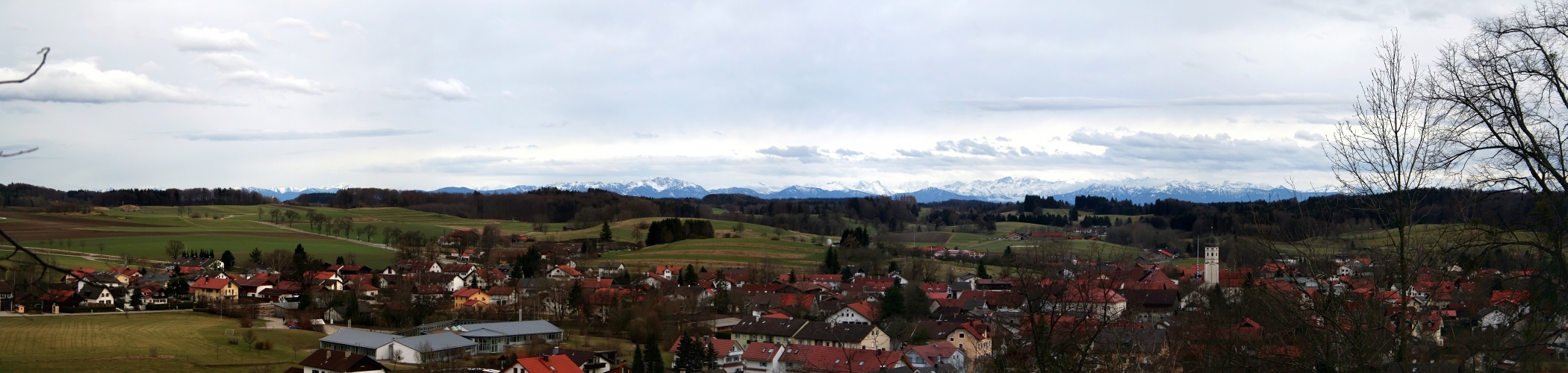 "Blick vom Kloster Andechs"