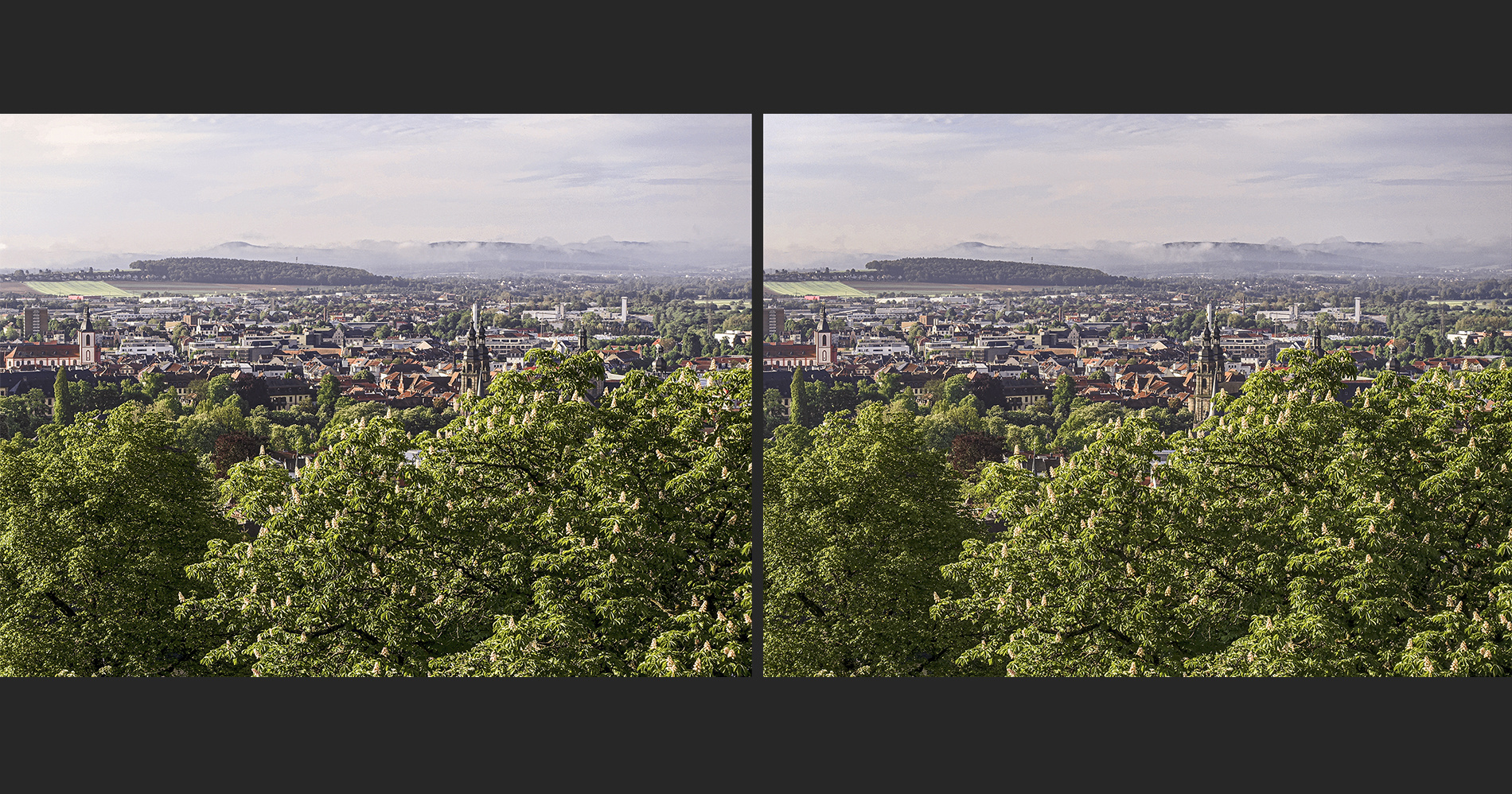 Blick vom Kloster Frauenberg (3D sbs)