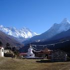 Blick vom Kloster Tengboche, Nepal