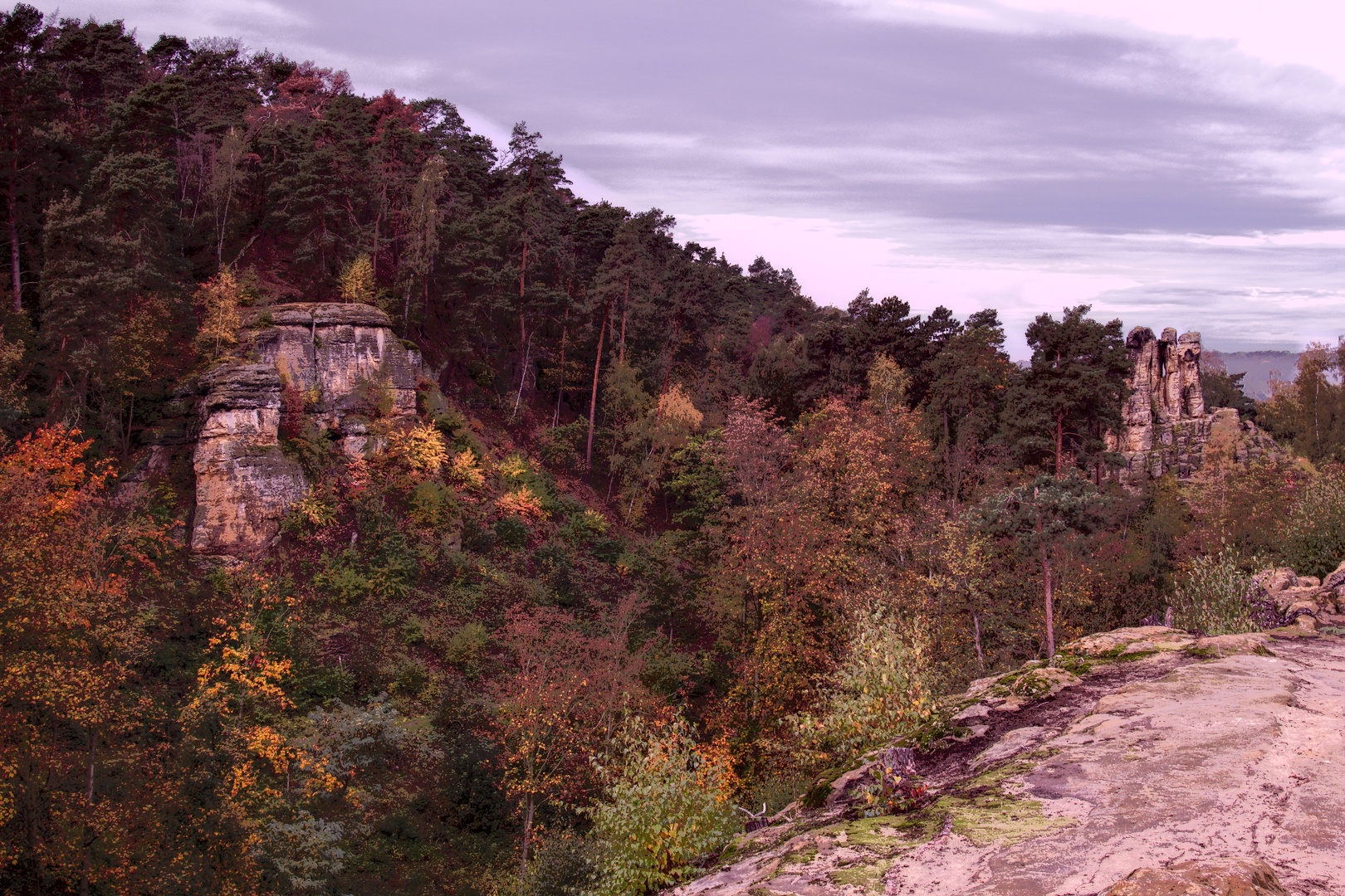 Blick vom Klusfelsen ...