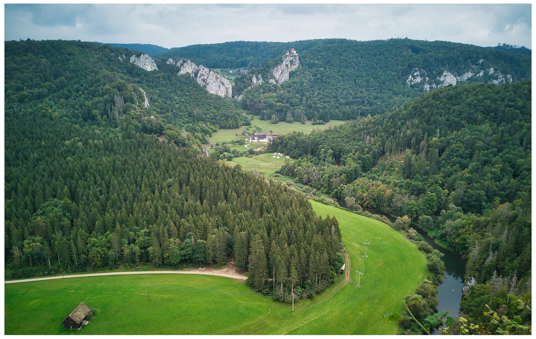 Blick vom Knopfmacherfelsen...